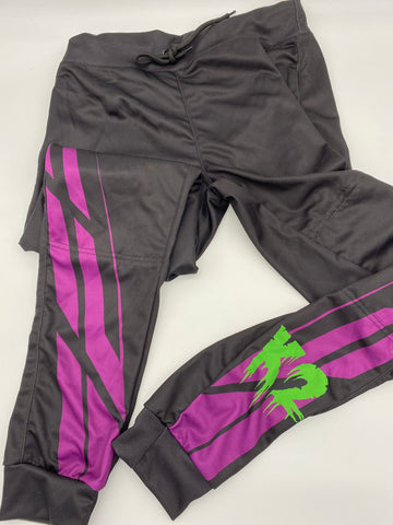 Black and Purple Joggers